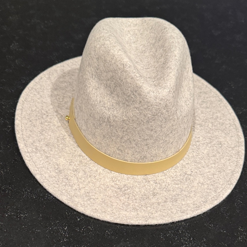 Lack Of Color Cream Fedora with Black Band